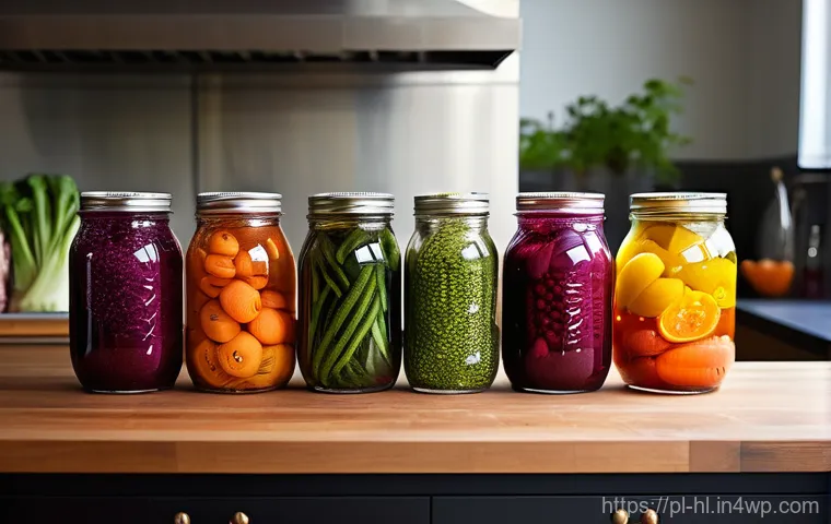 전통 장류 제조에 적합한 용기 선택하기 - **Prompt:** A cozy, rustic Polish kitchen scene bathed in warm, soft morning light. In the foregroun...