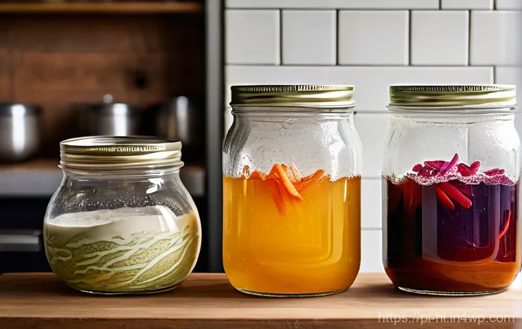 발효가 잘되는 환경 만드는 법 - **Prompt 2: The Art of Hygienic Preparation**
    "A bright and impeccably clean kitchen counter bat...