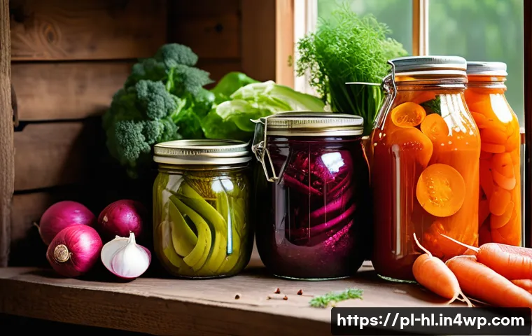 전통 장류 자가 제조와 환경 친화적 접근 - A cozy Polish kitchen scene showing a rustic wooden table with glass jars of homemade fermented sauc...