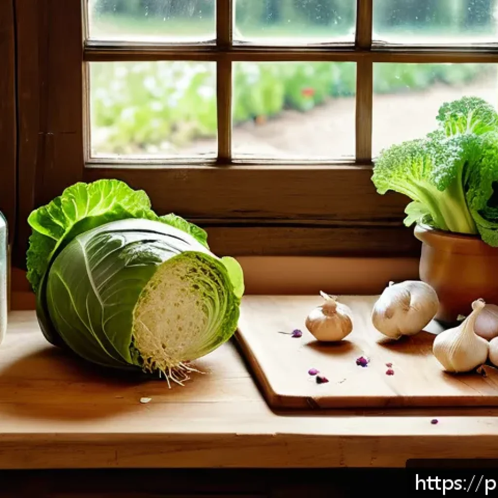 전통 장류 자가 제조 성공을 위한 팁 - A rustic kitchen scene showcasing a traditional Polish home fermentation setup: a wooden table with ...