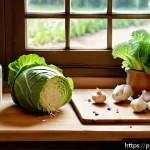 전통 장류 자가 제조 성공을 위한 팁 - A rustic kitchen scene showcasing a traditional Polish home fermentation setup: a wooden table with ...